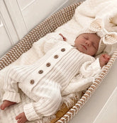 Ribbed Romper - Milk By Little B's Nursery Little B's Nursery